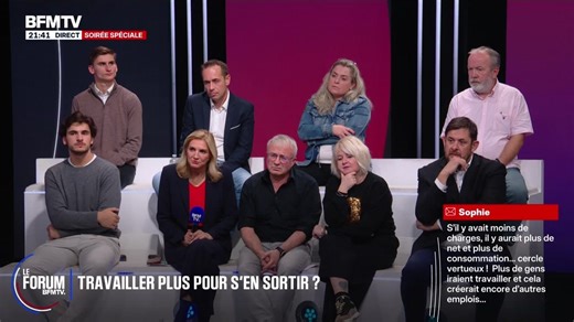 Le Forum BFMTV – Travail, salaires : la France craque