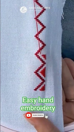 😍 easy hand embroidery #handbroidery #embroiderypatterns