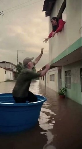 Heavy rain caused flooding #sora2 #sora #soraai #sora2pro