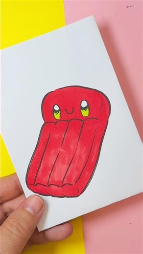 Comment dessiner un matelas gonflable kawaii étape par étape