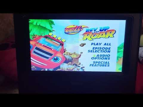 DVD Menu Walkthrough to Blaze and the Monster Machines Rev Up and Roar 2016 DVD