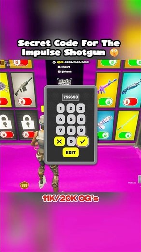 Secret Impulse Shotgun Code In 3v3v3v3 Go Goated 🤫 2025 #fortnite #gaming #fortnitememes