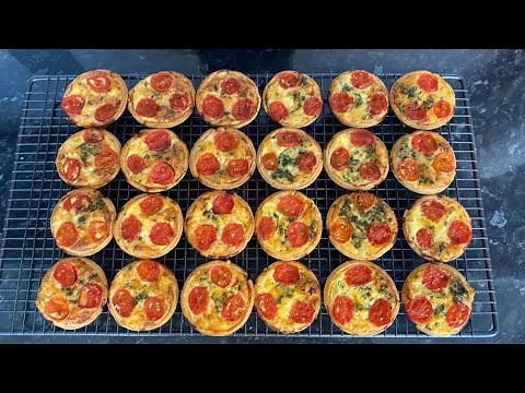 Red Pepper Cheese & Chive Tartlets - Mary Berry Recipe