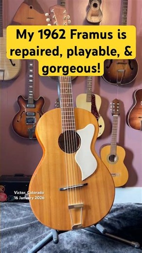 My 1962 Framus Model 5/1 is repaired, playable, & gorgeous!