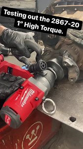 Check out the Milwaukee 2867-20 M18 FUEL 18V 1 Inch High Torque Impact Wrench in action. Available on our site: https://bit.ly/38h2kvm Delivers up to 1,800 ft-lbs. Nut-Busting Torque, making it the world’s most powerful cordless impact wrench. The 4-Mode DRIVE CONTROL provides greater control over output speed and power. The handle rotates 270 degrees and easily adjusts without a tool. LED light to illuminate the work area. It hits hard, may be a little on the heavier side but worth every penny.