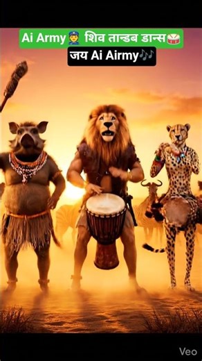 Aiarmy Dance 🥁😂 so funny #ai #grow #subscribe plz❣️