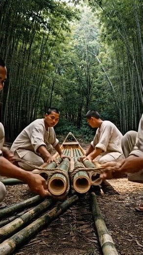 Building a Giant Bamboo Ship from Scratch