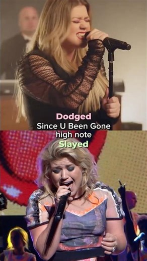 Kelly Clarkson Dodging Slaying Since U Been Gone high note #arianagrande #kellyclarkson #highnote