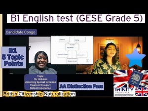 B1 English Test (GESE Grade 5) | SELT British Citizenship| Trinity College London ILR UK