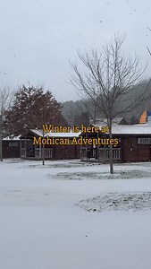 The campground and fun center look quite different under a blanket of snow ☃️ | Mohican Adventures