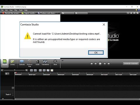 How to Fix Cannot Load File Error in All Camtasia Studios (Easy)
