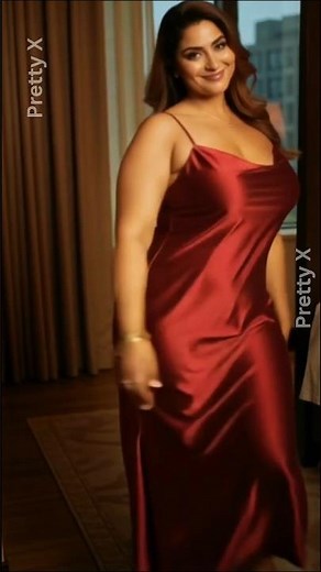 ❤️ Crimson Satin Slip Dress Allure | Plus Size Bold Bedroom Glam ✨ #CrimsonSatin #LuxuryFashion