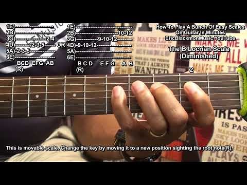 12 Guitar Scales In 5 Minutes - Major Minor Diminished + Modes & Exotic ‪@EricBlackmonGuitar‬