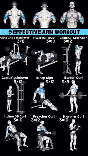 9 Effective Arm Workout to Transform Upper Body| #workout #armworkout