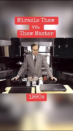 3.3K views · 337 reactions | Which defrosting tray works best: Miracle Thaw or Thaw Master? Fight Back!’s David Horowitz tests them to find out in the ’90s. #90s #retro #nostalgia #shopping #kitchen | Watch Fight Back | Facebook