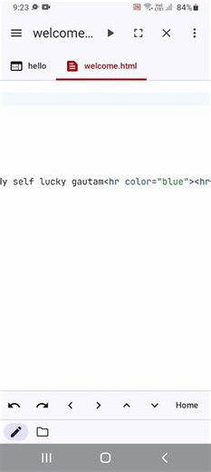 How to draw line at center text in HTML editor app #formatter 😎
