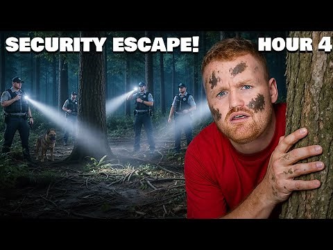 SECURITY CHASED US ALL NIGHT! theme park overnight challenge!