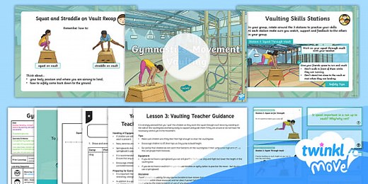 Twinkl Move PE - Year 5 Gymnastics: Movement Lesson 3 - Vaulting