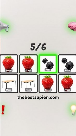 Fresa mesa pesa. Juego de repetir palabras rápidas viral. Juego de palabras con ritmo. word on beat