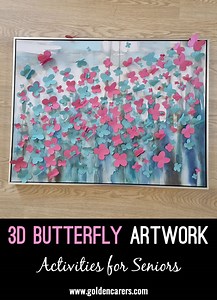 3D Butterfly Artwork