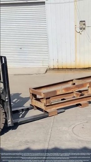 DIY extended forklift forks with wheels to achieve long-distance unloading solution