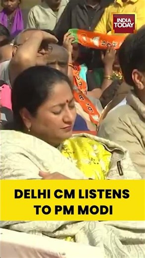 Delhi CM Rekha Gupta Listens to PM Modi’s ‘Mann Ki Baat’ | Latest Update | #delhicm #rekhagupta