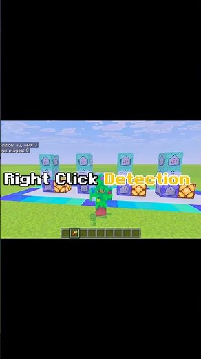 EASY Right-Click Detection in Minecraft Bedrock (No Mods) #command #minecraft #mcpe #commandblock