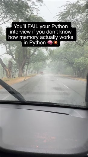 TechWithCP on Instagram: "🚨 Python handles memory for you… but do you actually know HOW? Let’s break it down 👇 🐍 1️⃣ Everything is an Object Every variable in Python is actually an object stored in the heap memory. 📦 2️⃣ Reference Counting Python tracks how many references point to an object. Once that count drops to 0 → the memory is freed. 🧹 3️⃣ Garbage Collector The GC removes unused objects automatically using techniques like cyclic garbage collection. ⚙️ 4️⃣ Memory Pooling Python doesn