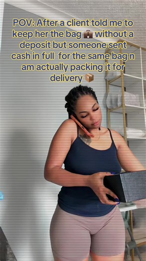 POV: Client asked to hold a bag without a deposit