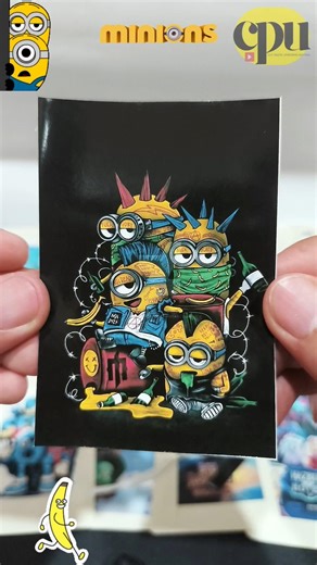 Funk Minions will not to sleep 😴 Cut & Paste Sticker ASMR #despicableme #minions