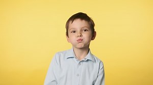 Funny Little Boy Playfully Making Faces: vídeo stock (100% livre de direitos) 1040286368 | Shutterstock