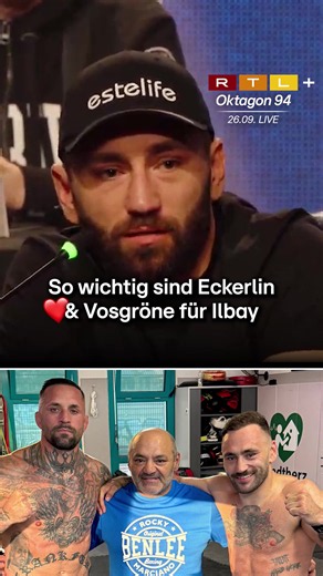 Team 🥺🤝❤️ Deniz Ilbay, Christian Eckerlin und Frédéric Vosgröne kämpfen alle auf einer Fightcard und haben ihre Vorbereitung alle zusammen gemacht. Ihr könnt Oktagon 94 am 26.09. wie immer live auf #RTLPlus streamen oder ab 23 Uhr auch live bei #RTL verfolgen #Oktagon #MMA rtlmma;