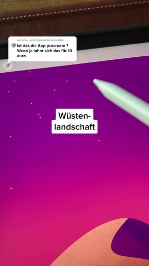 Wüstenlandschaft Zeichnen Lernen mit Procreate