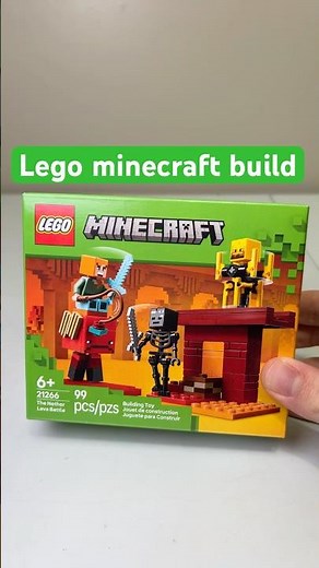 Let’s build a Lego minecraft set! #lego #toys #build