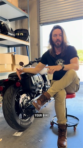 @thrillissues from Viking Bags exposes the dark secrets of motorcycle luggage 👀🏍️💼 #scoutbobber #indianmotorcycles #harley #vikingbags #darktruth | Viking Bags