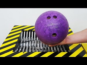 EXPERIMENT WHAT HAPPENS IF YOU DROP BOWLING BALL INTO THE SHREDDING MACHINE?!