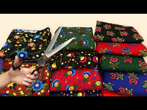 6 Amazing Easy Clothes Fit All Sizes! Sew From Ethnic Pattern Fabrics