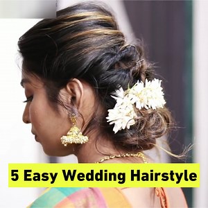 5 Easy Hairstyles for wedding/party | Simple Hairstyles | Wedding Guest hairstyles | Rose Beauty Tips