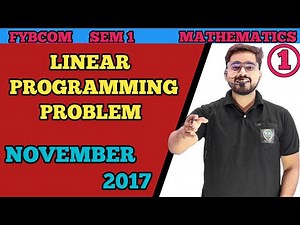 Linear Programming Problems ( LPP ) | FYBCOM SEM 1 | Mathematics and statistics| Mumbai University|