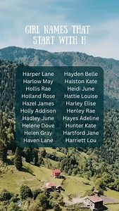 Girl names that start with H! #babynames #girlnames #babygirlnames #nameideas | Names by Kemmer