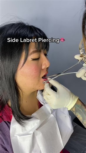 Side Labret Piercing Placement Guide