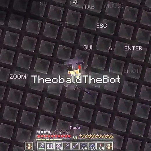 **⚡ INSANE Elytra Mace Speed! PvP Bot Didn't Stand a Chance 💀 | Carpet PvP (Theobald)** #minecraft