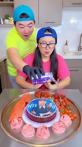1.8M views · 10K reactions | MrBeast vs Wednesday Addams cake ice cream challenge#mrbeast #wednesdayaddams #funny by Ethan Funny Family | Ethan Funny Family | Facebook