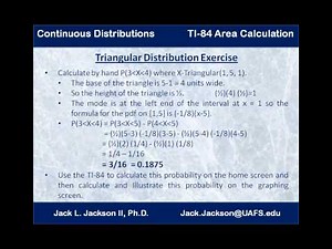 Statistics 3.5.1 Continuous Distributions Using the TI 84