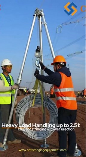 Power Line Stringing Made Easy? Meet Our Winch Gin Pole!