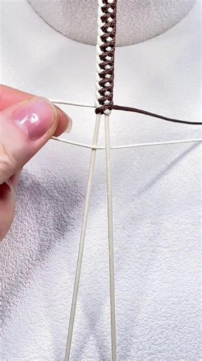 DIY Chocolate Color String Bracelets