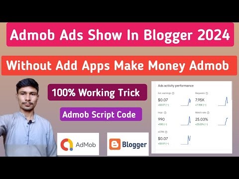 admob ads on blogger 2024 | google admob earn money | admob se paise kaise kamaye 2024
