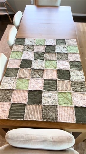 Completed Rag Quilt Reveal Handmade Gift Full of Love and Joy