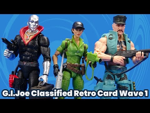 G.I.Joe Gung-Ho, Lady Jaye, Destro Retro Carded Hasbro Classified Series Action Figure Overview