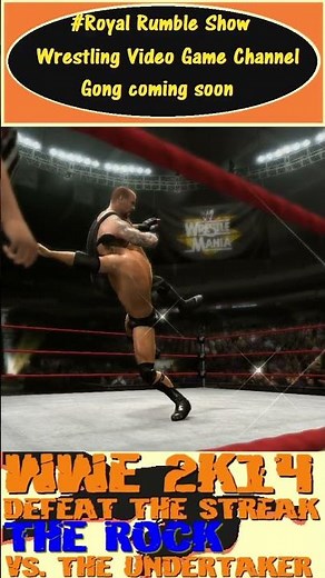 The Rock vs. The Undertaker (3) WWE 2K14 - Defeat the Streak #royalrumbleshow
